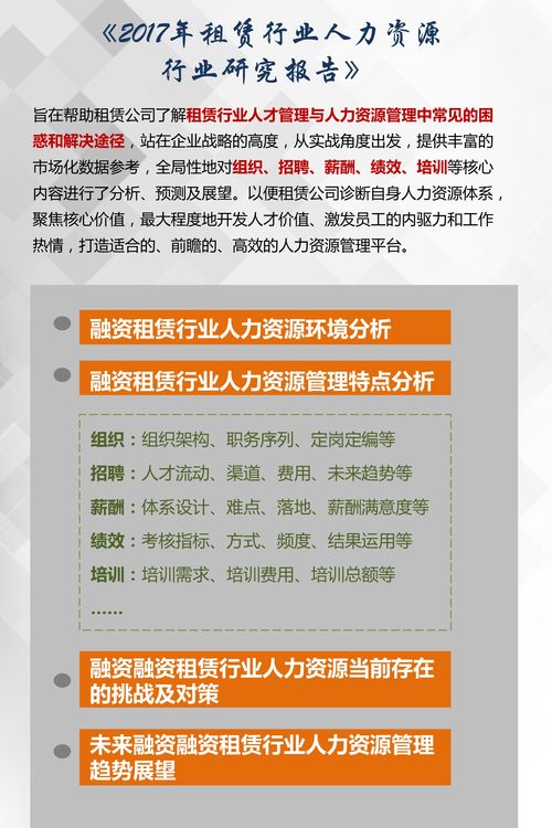 報名倒計時 2017年租賃人力資源行業研究及薪酬報告目錄發布